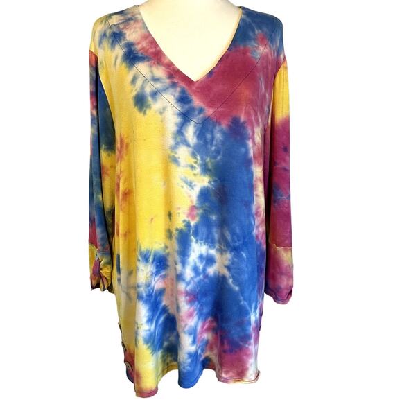 Chacha Vente Super Soft Tie Dye Woman's Pullover Leisurewear XL - Picture 1 of 7